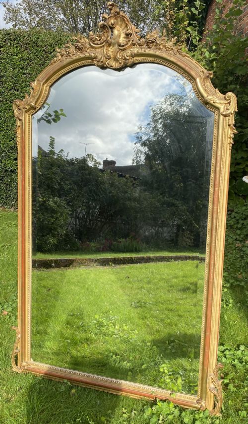 Large French 19th Century Gilt Mirror