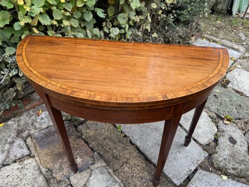 18th Century Demi Lune Tea Table