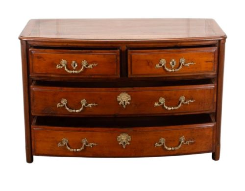 18TH CENTURY FRENCH PROVENAL BOW FRONT COMMODE - ADDITIONAL PHOTO 2
