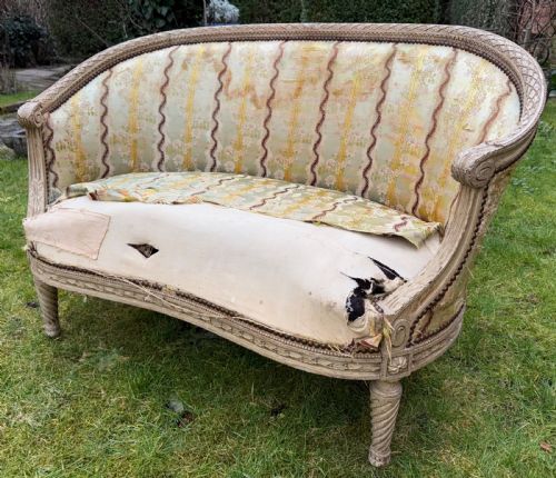 Small Painted Sofa in Original Paint