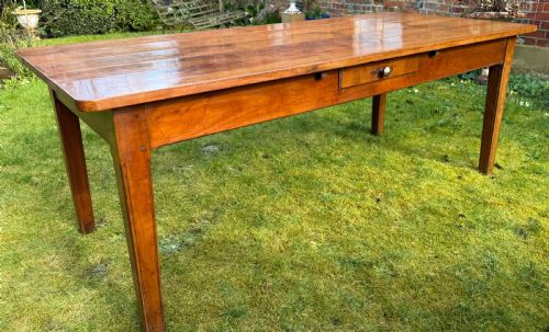 FRENCH CHERRYWOOD FARM TABLE - ADDITIONAL PHOTO 4