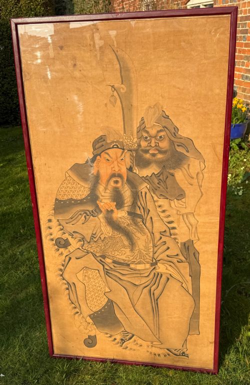 LARGE CHINESE WATERCOLOUR - ADDITIONAL PHOTO 1