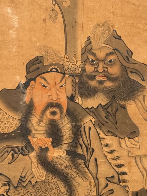 LARGE CHINESE WATERCOLOUR - ADDITIONAL PHOTO 2