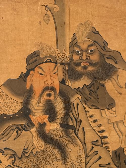 LARGE CHINESE WATERCOLOUR - ADDITIONAL PHOTO 3
