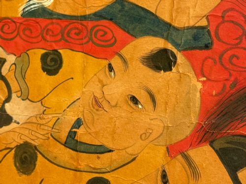 LARGE CHINESE WATERCOLOUR - ADDITIONAL PHOTO 2
