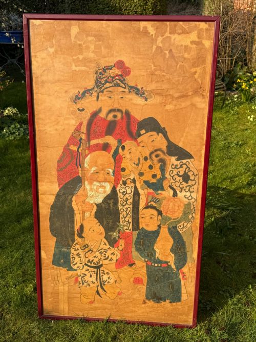 LARGE CHINESE WATERCOLOUR - ADDITIONAL PHOTO 4