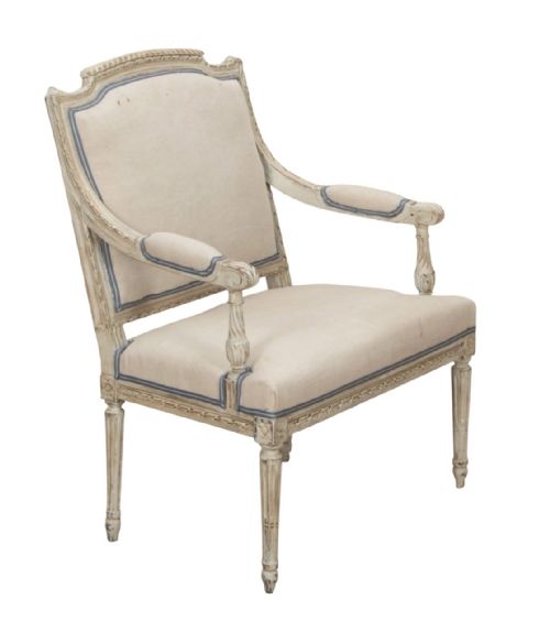 19th Century French Painted Childs Chair