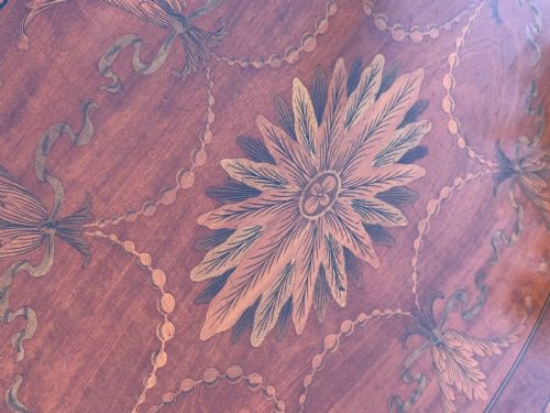 INLAID MARQUETRY OCCASIONAL TABLE - ADDITIONAL PHOTO 4