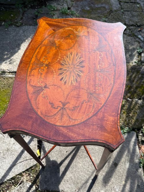 INLAID MARQUETRY OCCASIONAL TABLE - ADDITIONAL PHOTO 3