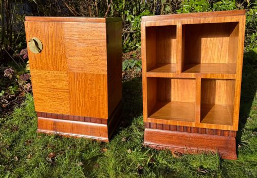PAIR OF QUALITY ART DECO BEDSIDE TABLES - ADDITIONAL PHOTO 6