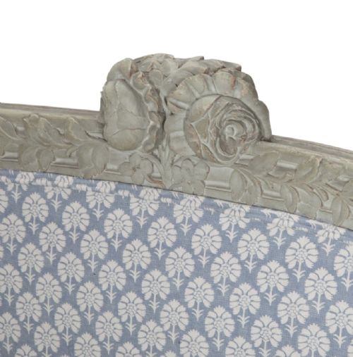 EARLY 19TH CENTURY FRENCH KINGSIZE CARVED PAINTED BED - ADDITIONAL PHOTO 4