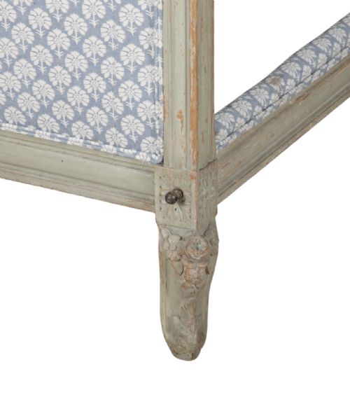 EARLY 19TH CENTURY FRENCH KINGSIZE CARVED PAINTED BED - ADDITIONAL PHOTO 6