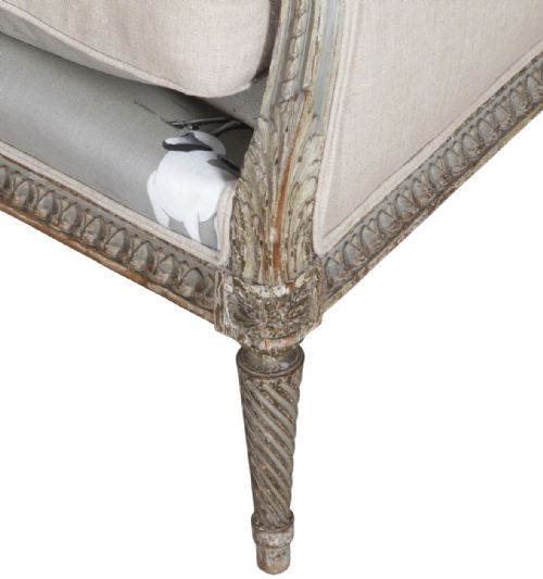 PAIR OF 20TH C FRENCH PAINTED LOUIS XVI STYLE ARMCHAIRS - ADDITIONAL PHOTO 2