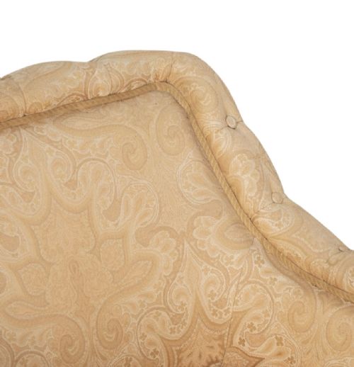 PAIR OF LATE 19TH C FRENCH CRAPAUD STYLE ARMCHAIRS - ADDITIONAL PHOTO 5