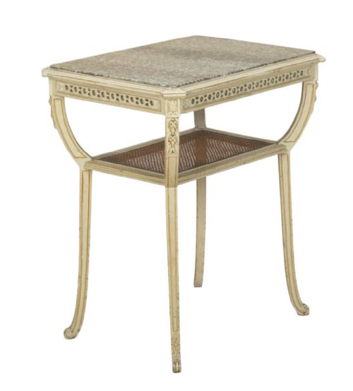 Early 20th C French Painted Occasional Table