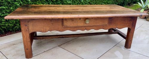 VERY LARGE 18TH CENTURY COFFEE TABLE IN WALNUT - ADDITIONAL PHOTO 6