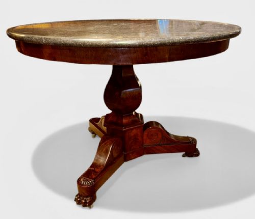 FLAME MAHOGANY GUERIDON OR CENTRE TABLE - ADDITIONAL PHOTO 3