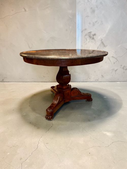 FLAME MAHOGANY GUERIDON OR CENTRE TABLE - ADDITIONAL PHOTO 4