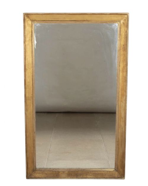 LARGE 19TH CENTURY FRENCH GILT MIRROR