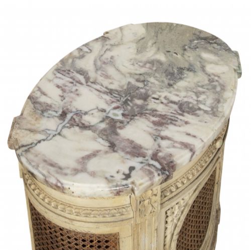 19TH CENTURY FRENCH PAINTED BEDSIDE TABLE - ADDITIONAL PHOTO 5