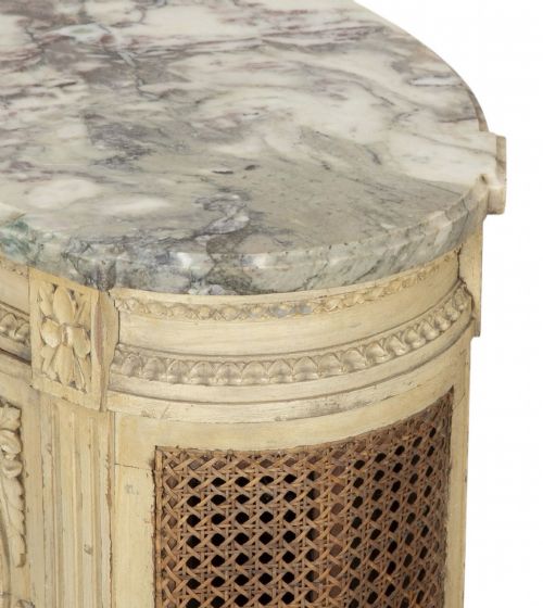 19TH CENTURY FRENCH PAINTED BEDSIDE TABLE - ADDITIONAL PHOTO 6
