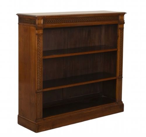 LATE 19TH CENTURY ENGLISH VICTORIAN WALNUT BOOKCASE - ADDITIONAL PHOTO 1