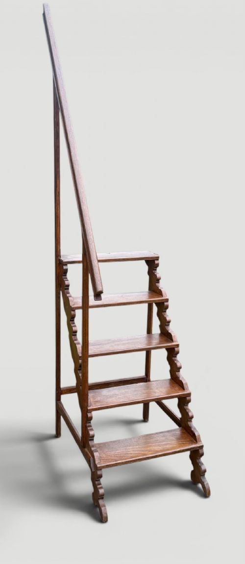 Large 19th Century Library steps View IV
