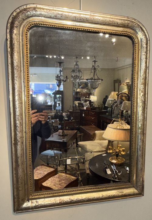 SILVER GILT LOUIS PHILIPPE MIRROR