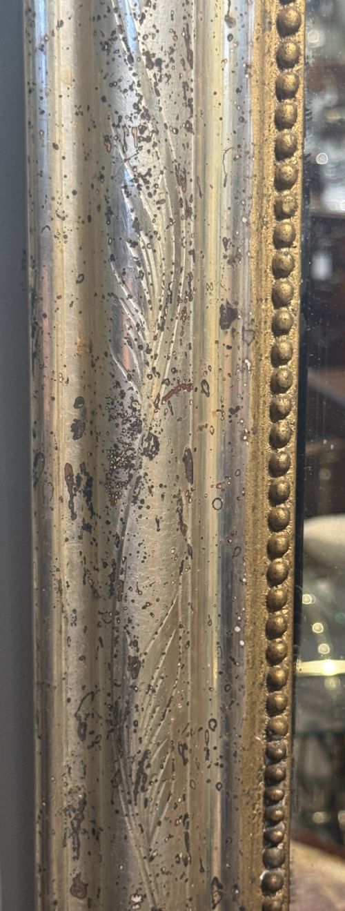 SILVER GILT LOUIS PHILIPPE MIRROR - ADDITIONAL PHOTO 2