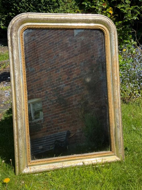 SILVER GILT LOUIS PHILIPPE MIRROR - ADDITIONAL PHOTO 5