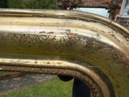 LARGE SILVER GILT LOUIS PHILIPPE MIRROR - ADDITIONAL PHOTO 5