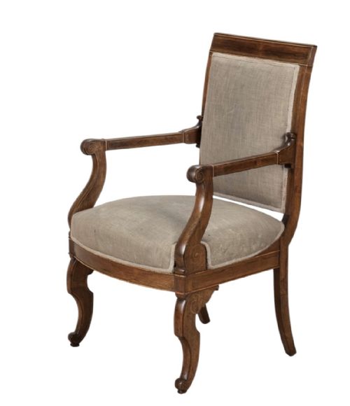 19TH C FRENCH CHARLES X ROSEWOOD ARMCHAIR - ADDITIONAL PHOTO 3