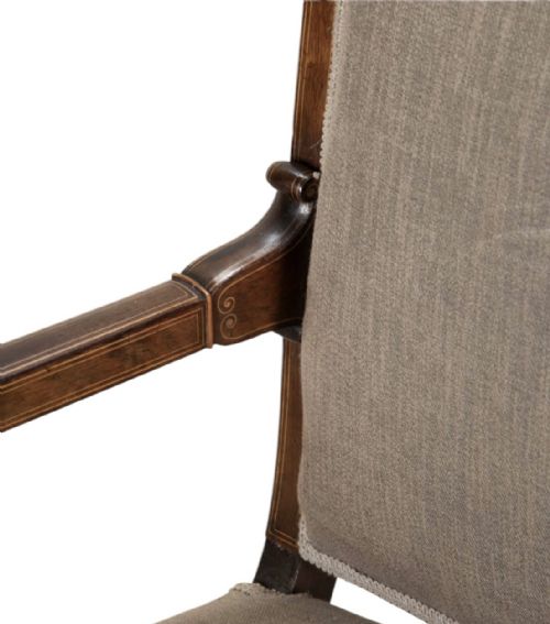 19TH C FRENCH CHARLES X ROSEWOOD ARMCHAIR - ADDITIONAL PHOTO 7