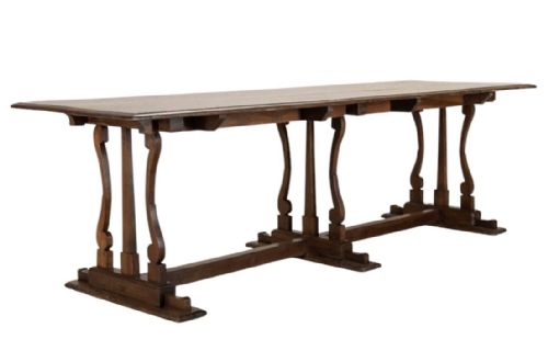 LARGE 19TH CENTURY WALNUT MONASTERY TABLE - ADDITIONAL PHOTO 2