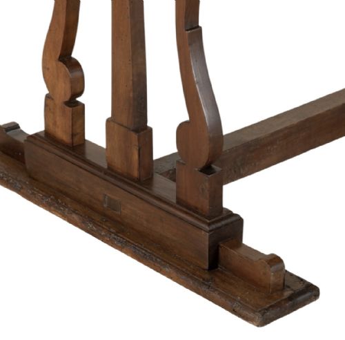 LARGE 19TH CENTURY WALNUT MONASTERY TABLE - ADDITIONAL PHOTO 4