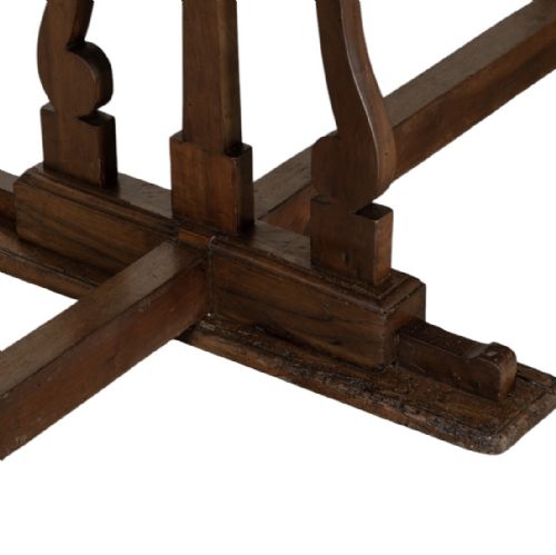 LARGE 19TH CENTURY WALNUT MONASTERY TABLE - ADDITIONAL PHOTO 5