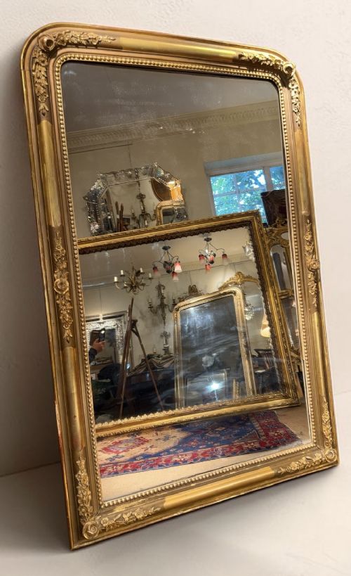 A LARGE 19TH CENTURY LOUIS PHILIPPE MIRROR
