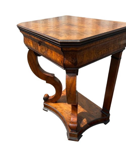 19TH C FRENCH LOUIS PHILIPPE WALNUT CONSOLE TABLE - ADDITIONAL PHOTO 3
