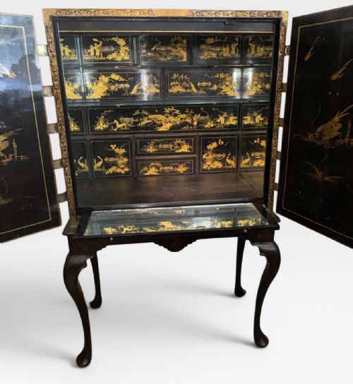 18TH CENTURY LACQUERED CABINET ON STAND - ADDITIONAL PHOTO 8