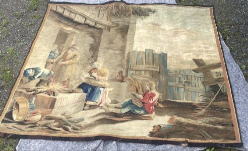 LATE 17TH C BRUSSELS TAPESTRY AFTER TENIERS - ADDITIONAL PHOTO 1