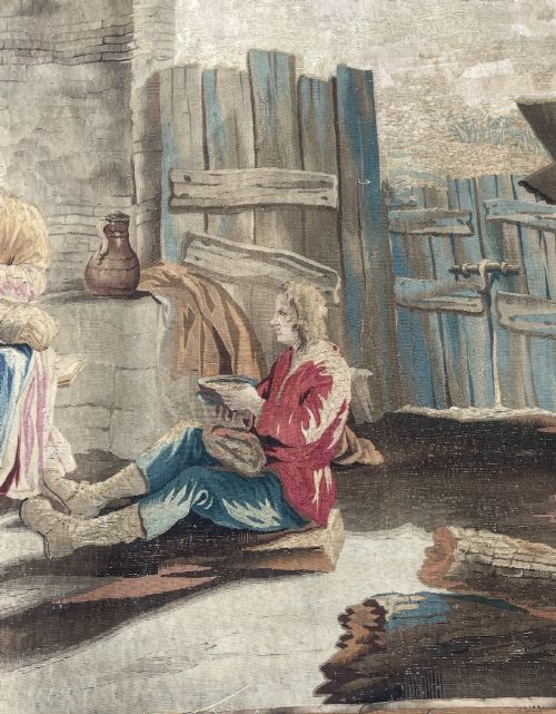 LATE 17TH C BRUSSELS TAPESTRY AFTER TENIERS - ADDITIONAL PHOTO 2