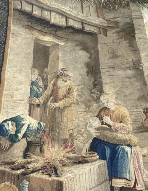 LATE 17TH C BRUSSELS TAPESTRY AFTER TENIERS - ADDITIONAL PHOTO 4