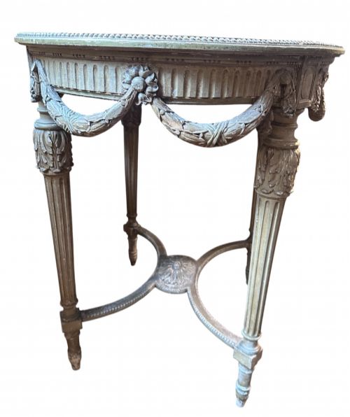 19TH C FRENCH LOUIS XVI STYLE OCCASIONAL TABLE - ADDITIONAL PHOTO 3