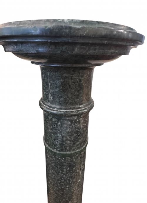 19TH CENTURY ITALIAN VERDE ANTICO MARBLE COLUMN - ADDITIONAL PHOTO 2