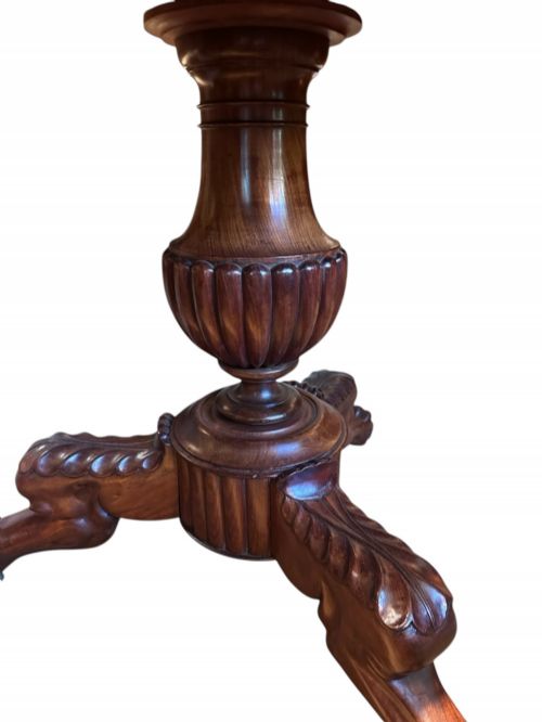 19TH C FRENCH MAHOGANY LOUIS PHILIPPE GUERIDON - ADDITIONAL PHOTO 1