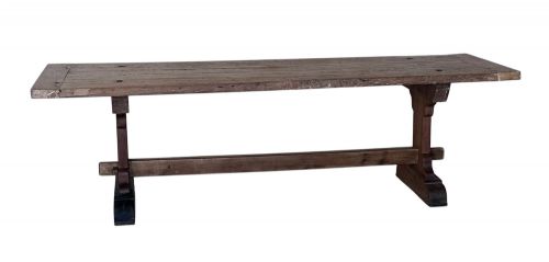 18TH C FRENCH BEECH REFECTORY TABLE - ADDITIONAL PHOTO 1