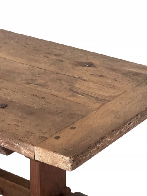 18TH C FRENCH BEECH REFECTORY TABLE - ADDITIONAL PHOTO 4