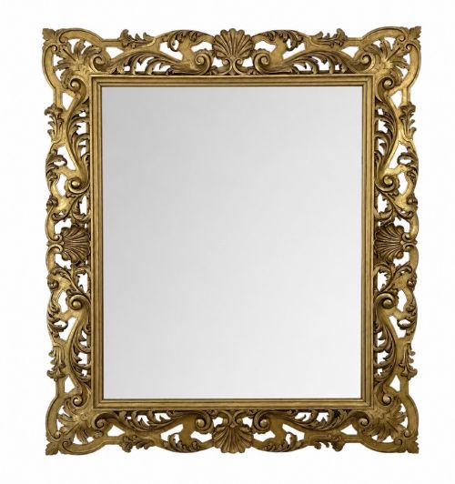 Large 19th C French Carved Parcel Gilt Mirror