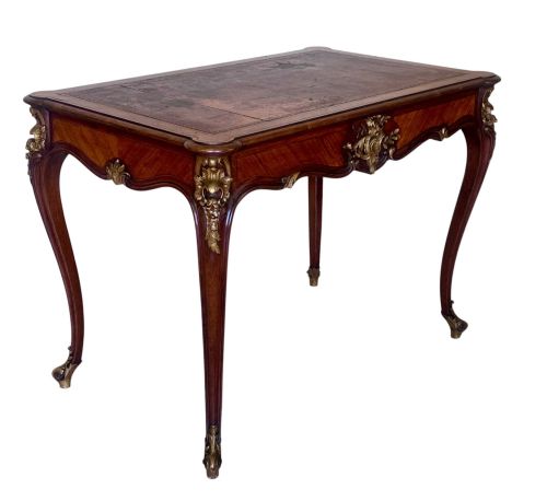 French 19th C Writing Table by Ch. Jeanselme & Co