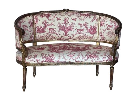 19th C French Louis Xv Style Sofa or Canapé